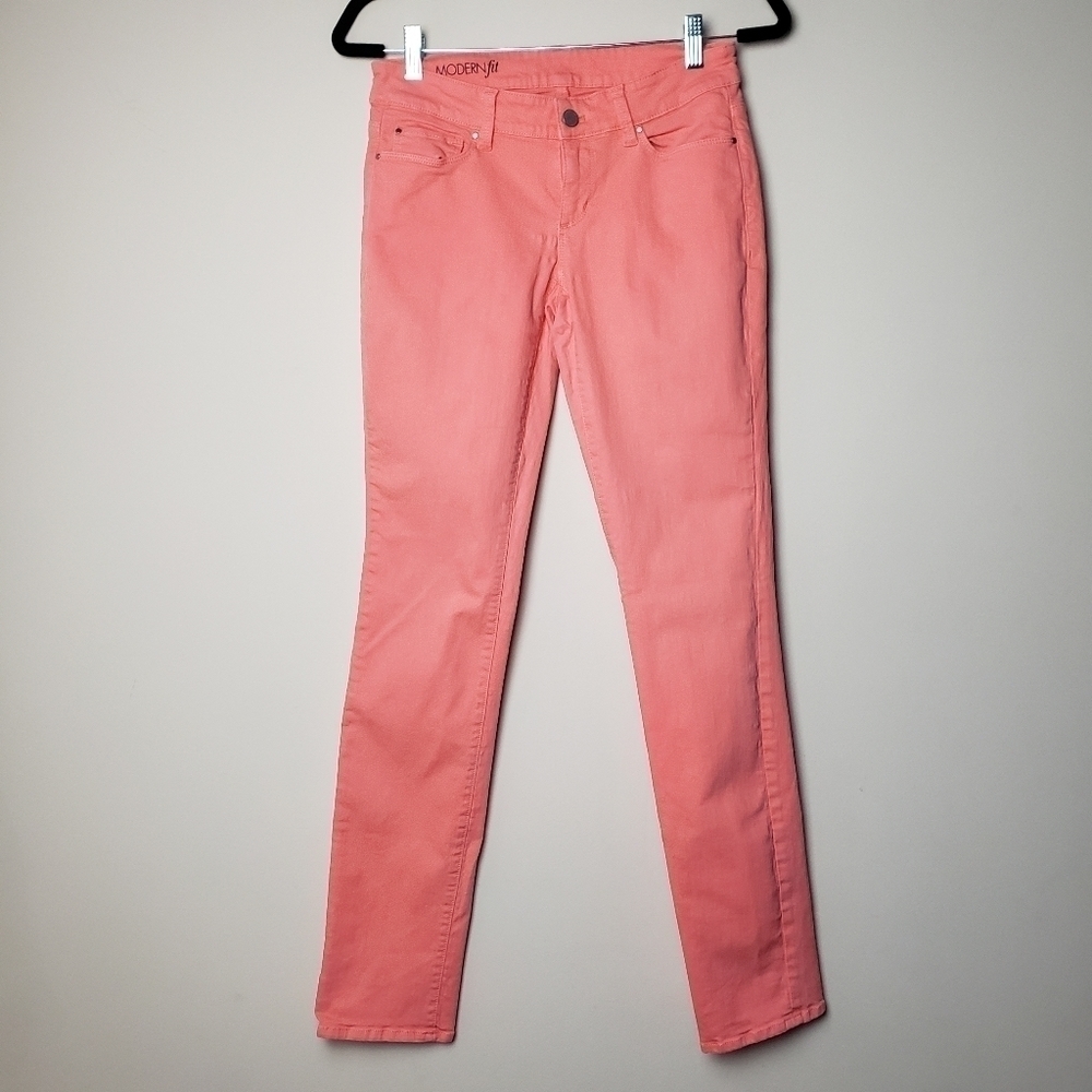 ANN TAYLOR Coral Cropped Jeans